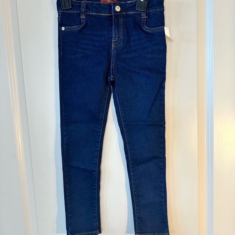 NEW 7 For All Mankind Dark Wash Stretch Skinny Jeans, size 6X